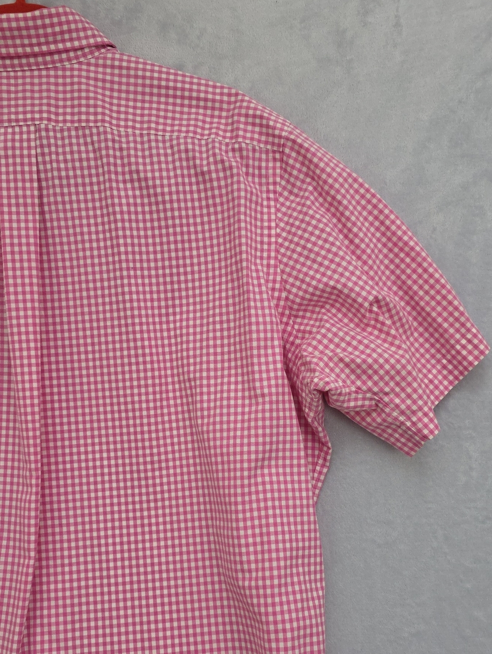 Ralph Lauren Pink Gingham Short-Sleeve Button-Down Shirt - Picture 7 of 8